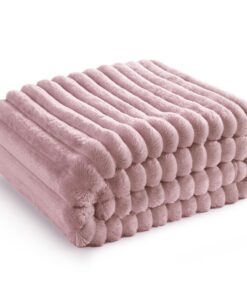 BEDSURE Kuscheldecke Flauschig - Weiche Warme Fleecedecke für Zimmer Deko & Kuscheln, Rosa, 150 x 200 cm OEKO-TEX STANDA