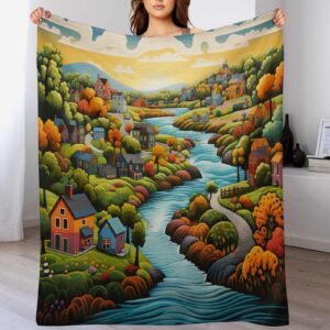 Paradies Fleece Decke, Superweiche Leichte Flannel Kuscheldecke Für Couch und Bett 140x180cm
