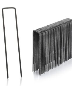 GardenMate 100 Erdanker für den Garten - 150mm lang, 25mm breit, Ø 2,9 mm, unverzinkter Stahl - Ideals für den Garten -