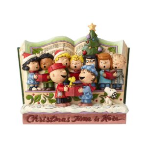 Enesco by Jim Shore Peanuts Christmas Storybook Figur, Steinharz, mehrfarbig - Dekoration für Weihnachten -Ideal für Sam
