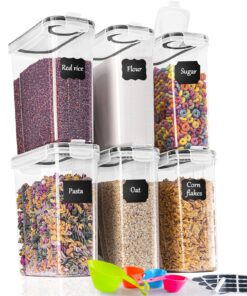 GoMaihe Vorratsdosen Set |5L*6 Stück Luftdicht Frischhaltedose Küche Organizer Global Recycled Standard