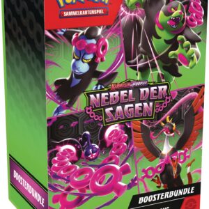 Pokémon-Sammelkartenspiel Boosterbundle Karmesin & Purpur – Nebel der Sagen (6 Boosterpacks) für Kartenspieler der Famil