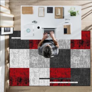 Bodenschutzmatte Bürostuhl Teppich Kratzfest für Parkett und Hartböden Anti-Silp Hohe Dichte 130 x 150 cm Rutschfest für