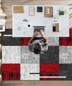 Bodenschutzmatte Bürostuhl Teppich Kratzfest für Parkett und Hartböden Anti-Silp Hohe Dichte 130 x 150 cm Rutschfest für