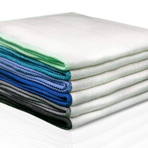 100% Bambus Tücher ohne Mikrofaser - Putztücher für Haus und Büro [6 STÜCK - 30x30cm] 100% Bambus Tücher ohne Mikrofas