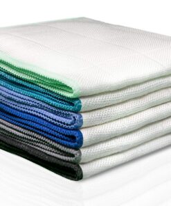 100% Bambus Tücher ohne Mikrofaser - Putztücher für Haus und Büro [6 STÜCK - 30x30cm] 100% Bambus Tücher ohne Mikrofas