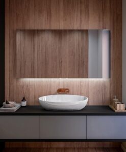 FORAM Badspiegel mit Beleuchtung - Led Spiegel Bad - Modisches BadezimmerspiegelNachMaß - Individuell Bestellt - Moderne