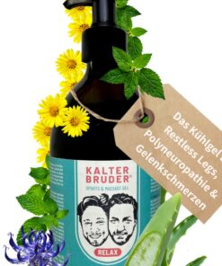 Kalter Bruder® 500ml Kühlgel - Schmerzlinderung & Regeneration für Restless Legs & Polyneuropathie | Made in Germany | M