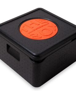 THE BOX Thermobox Pizza Mittel - Isolierbox - Für Pizza-Liebhaber - For Takeout und Home Use - 41 x 41 x 24 cm (21 Liter