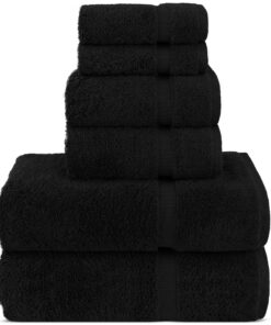 Chakir Turkish Linens Luxus Badetücher Qualität (schwarz) Chakir Turkish Linens Qualität Handtücher für Spa und Hotel