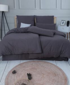 Vency Bettwäsche Ranforce Model Anthrazit - Oeko-TEX 100% Baumwolle 135x200 Reißverschluss Vency Bettwäsche Ranforce Mod