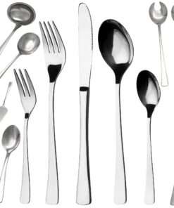 GRÄWE Besteck-Set für 6 Personen - Tafelbesteck aus Edelstahl, Serie"WÜRZBURG" | GRÄWE 48-teiliges Besteck-Set, Edelsta