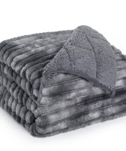 Sherpa-Fleece-Gewichtsdecke für Erwachsene, Queen-Size-Größe, 6,8 kg