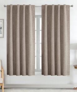 Joydeco 100% Blickdichte Vorhänge Kälteschutz für Wohnzimmer