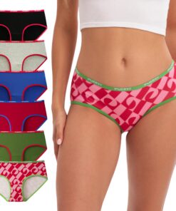 INNERSY Baumwoll Unterhosen Damen bequem Hipster 6er Pack | INNERSY Slips Damen Baumwolle bequem Hipster 6er Pack | INN
