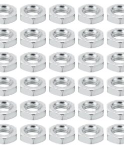 PATIKIL M7x1.0 Stahl Sechskantmuttern für Lampen und Maschinen reparaturbereit 100 Pack Beschläge Schraube Bolzen Befest