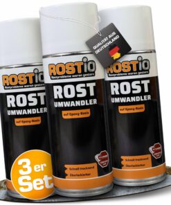 Rostio Rostumwandler Spray - farblos - temperaturbeständig bis 180 °C - ideal für Autos und Lastwagen - schnell wirksam