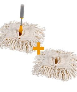 Vermop 9200 & 9210 Pudel Wischer Elastic-Mop mit Stiel - ideal für Familie & Haushaltsverwaltung, perfekt für Wohnung &