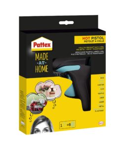 Pattex Made at Home Heißklebepistole - perfekt für kreative Heimwerker, inklusive 6 Heißklebesticks | Pattex Made at Ho
