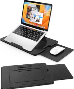AboveTEK Tragbarer Laptop Desk – Verstellbarer Winkel Laptop Ständer, Ideal für Büro&Reisen, Ausziehbares Mauspad