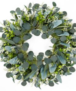 SOMYTING Künstlicher Eukalyptus Kranz 55cm für Heimdekoration in Frühling Sommer-Kränze