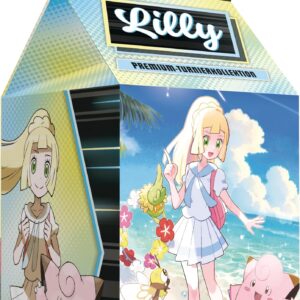 Pokémon-Sammelkartenspiel Premium-Turnierkollektion Lilly: Holografische Vollbild-Promokarte & Boosterpacks für Sammelma