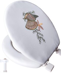 Retoo Toilettendeckel, weicher Bedruckter WC-Sitz, Klodeckel 17", einfach Montage und Reinigung, ideal für die meisten