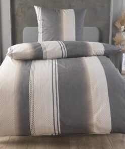 MALIKA kuschelige Baumwolle Soft Fein Bettwäsche 155x220 + 80x80 cm, flauschig warm Winter Design - Motiv:Design 2