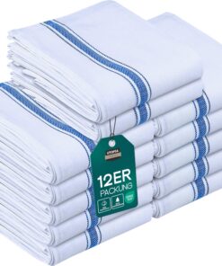 Utoptia 200GSM Küche Saugfähig Geschirrtücher (Blau) 12er Pack Maschinenwaschbar OEKO-TEX