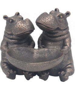 The Leonardo Collection Happy Hippo Twin Dekorative Accessoires Figuren für Damen & Herren | Zuhause & Büro Einrichtung