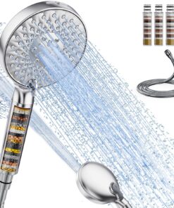 SR SUN RISE Hochdruck Duschkopf mit 20 Schichten Filtrierung für Hartes Wasser und Schwermetall Rest-Chlor und Bakterien