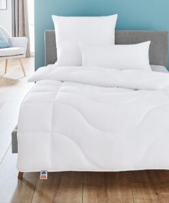 Irisette Lotte.WHITE JAHRESDECKE - STEPPBETT DEUTSCHLAND PRODUZIERT - TOP COOL GEWEBE, 135x200 CM, Wäsche temperatures.T
