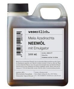 wesentlich. Neemöl – fertig gemischt mit Emulgator, 1000 ml – reicht für 100 l Spray