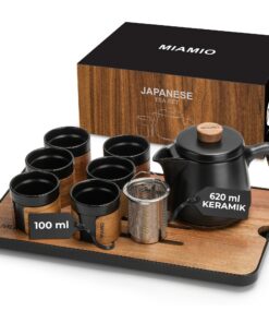 MIAMIO - Japanisches Tee Set für Teeliebhaber (Schwarz)