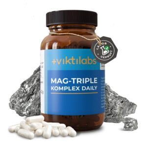 Viktilabs© Magnesium Hochdosiert Kapseln 100% Vegan | Entwickelt in Deutschland | Ideal für Fitness-ähnliche Belastungen