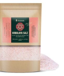 Gourmetia rosa Kristallsalz aus Punjab Pakistan - Fein geschnitten, 900g, Premium Gourmet-Salz für Küchenenthusiasten