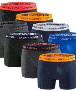 JACK & JONES Herren Boxershorts 8er-Pack aus Baumwolle – eng anliegend, elastischer Bund - ideal für Training und Sport