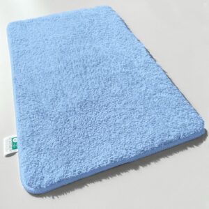 Badematte Hochflor Sky Soft - Weicher, Flauschiger Badezimmerteppich - schadstofffreier Badevorleger für Familien - ruts