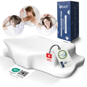 EULIN® Orthopädisches Kissen für ergonomischen Tiefschlaf - Premium Memory Foam Nackenkissen IGR Zertifiziert OEKO-TEX S