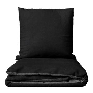 Leonardo Vicenti Winter Bettwäsche Thermo Fleece Uni Flauschigwarm Set kuschelig, 3teilig, 200x220 cm