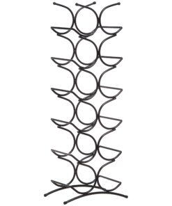 Amazon Basics Weinregal für 12 Flaschen, Stabil und modern, ideal für Haus und Küche, 2|9 x 16 x 67.8 cm