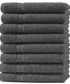 one-home 8er Set Handtücher – 100% Baumwolle, 50 x 100 cm