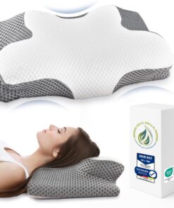 Ergo Dream® Orthopädisches Seiten & Rückenschläfer Kissen - Memory Foam - Zuhause - Lässt Ihr Nacken ruhen - 10 Zentimet