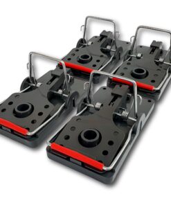 Roshield 4 x Rattenfallen - Professionelle Qualität & Soeffiziente Soforttötung für Robuste Schädlingsbekämpfung - Große