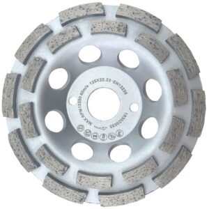 PRODIAMANT Premium Diamant-Schleiftopf für Beton 125mm x 22,2mm doppelreihig universal