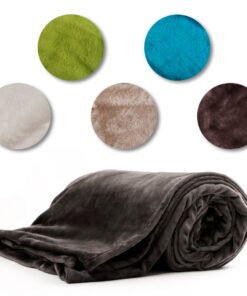 Estexo GmbH Hochwertige Kuscheldecke fürs Bett - Tagesdecke, Bettüberwurf, Flanelldecke, XL, XXL, XXXL (150x200 cm/XL, G