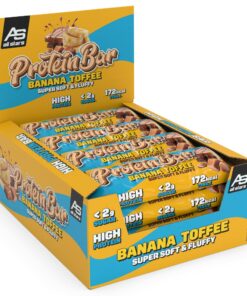 ALL STARS Protein Bar Soft & Fluffy Banana Toffee - 11g Eiweiß, perfekt für Fitness-Lovers - ideal nach dem Workout (12