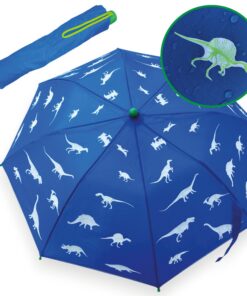 HECKBO Kinder Regenschirm - Sturmfest, Holzgriff und Sicherheits-Reflektoren – Geschenk zur Einschulung HECKBO Kinder