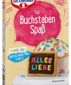 Dr. Oetker Buchstaben Spaß 4er Pack Essbar Tortendeko