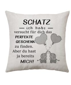 Schatz Perfektes Kissen Abdeckung Schatz, Ich Habe versucht für Dich das perfekte Geburtstag Geschenk Idee Deko